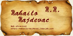 Mahailo Majdevac vizit kartica